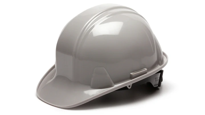 Hard Hat, Standard Shell 4 Pt Ratchet Suspension - Gray