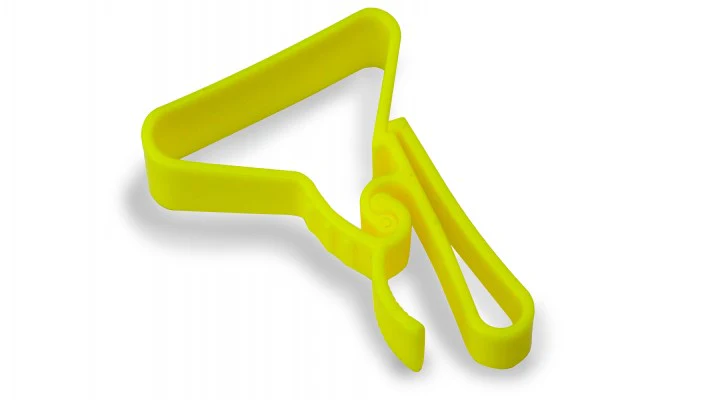 Dielectric Hard Hat Clip - Yellow