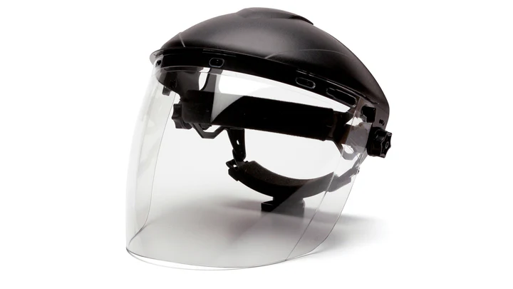 Face Shield, Tapered Polycarbonate Shield - ANSI Z87+ - Clear