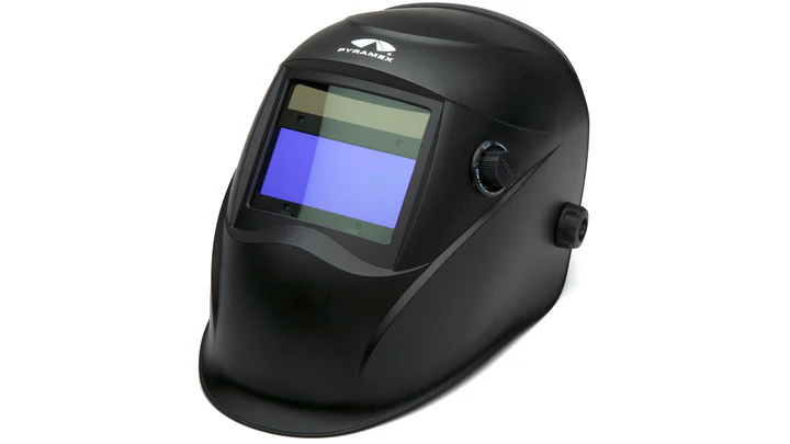 Autodarkening Welding Helmet- Manual 100x45mm - Matte Black