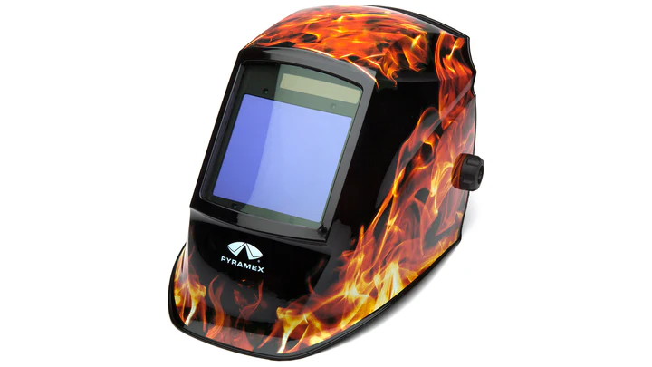 Autodarkening Welding Helmet- Manual 98x87mm - Flame