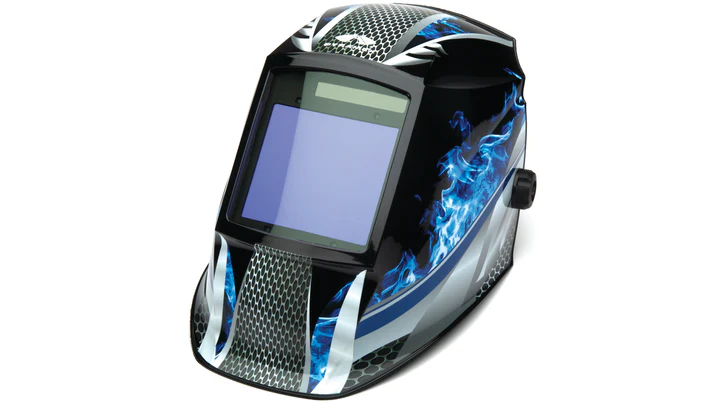 Autodarkening Welding Helmet- Manual 98x87mm - Fire Metal