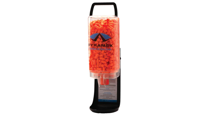 Earplugs - Disposable Earplug dispenser - 500 pairs of earplugs - Orange
