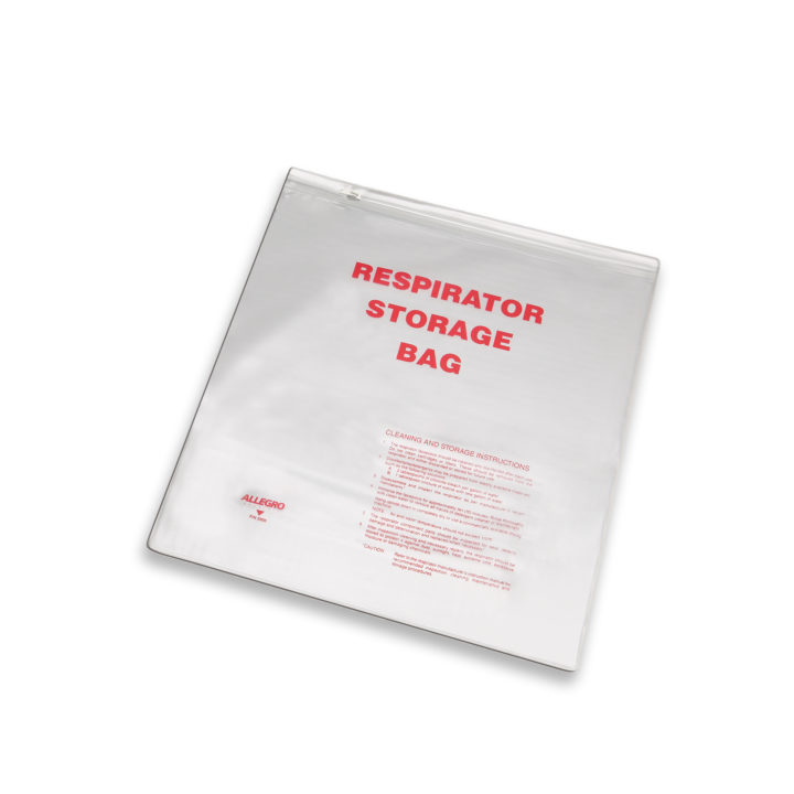 Allegro Respirator Storage Bag w/ Zipper 14" x 16"
