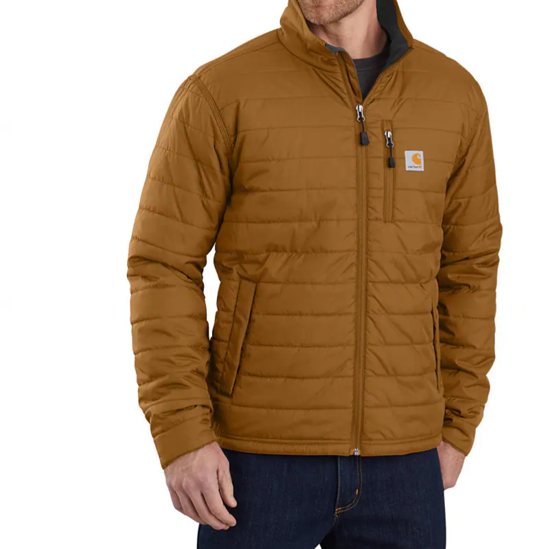 OJ2208 M RD RlxdFit LW Ins Jacket Carhartt Brown - 3XL Regular