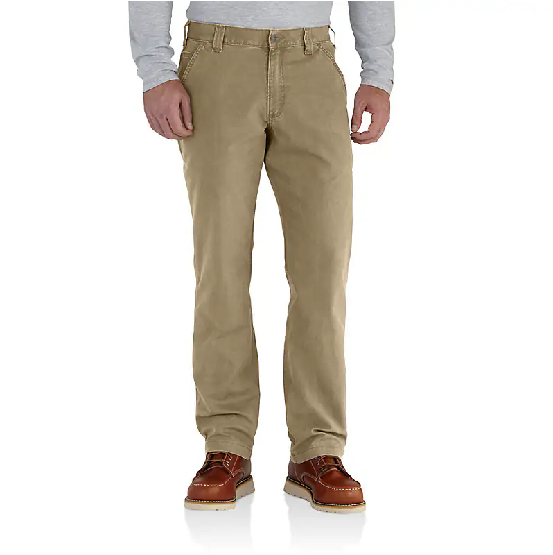 BN2291 M RF RlxdFit Cnvs Wrk Pants Dark Khaki - W32 L32
