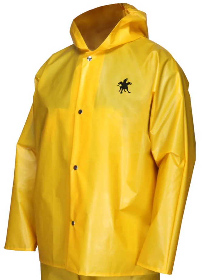 .25mm,TPU/Nylon, Jckt w/Att Hood, Yellow