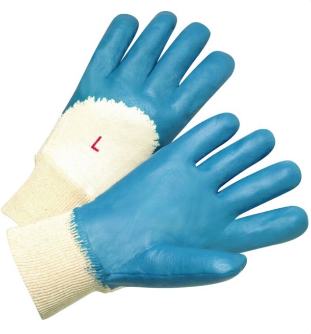 WEST CHESTER, LIGHTWEIGHT NITRILE COATED, JERSEY KNIT WRIST GLOVE - Natural - L