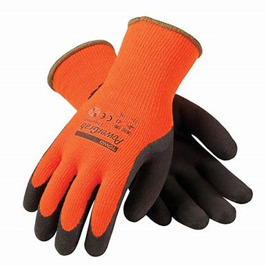 100% ACRYLIC GLOVE, 7G, ORANGE - Hi-Vis Orange - S