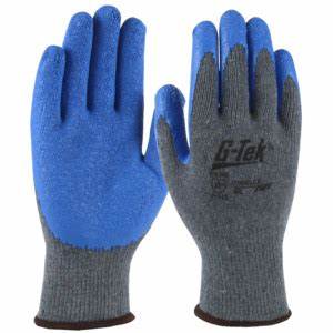 10 GAUGE KNIT SHELL, BLUE CRINKLE LATEX PALM - Dark Gray - M
