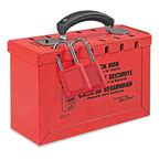 GROUP LOCK BOX LATCH TIGHT DESIGN, RED