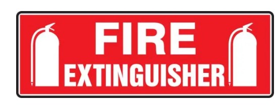 (GRAPHIC) FIRE EXTINGUISHER (GRAPHIC), 4X12, PS VINYL, 25/PK 10/case