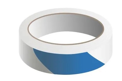 .X36 YD STRIPE TAPE  BLUE/WHT