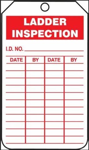 Ladder Inspection Tags