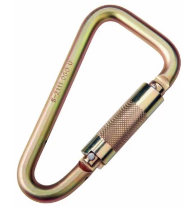 2000300 - 3M™ DBI-SALA® Self-Closing/Triple Locking Carabiner 2000300, Zinc Plated Steel, 2 in Gate