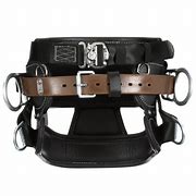 1000266 - 3M™ DBI-SALA® 4D Lineman Tongue Buckle Positioning/Fall Restrict Belt without Quick Connect 1000266, Leather, Seat, Black, D25
