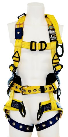 1100389 - 3M™ DBI-SALA® Delta™ Vest Tower Climbing/Positioning Safety Harness with Back D-ring Extension 1100389, Blue, Small