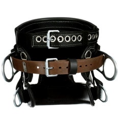 1000268 - 3M™ DBI-SALA® 4D Lineman Tongue Buckle Positioning/Fall Restrict Belt without Quick Connect 1000268, Leather, Seat, Black, D27