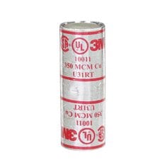 10011 - 3M™ Scotchlok™ Copper Standard Barrel Connector 10011, up to 35 kV, 350
kcmil, Red, 3/Case