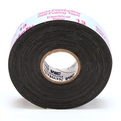 13-3/4X15FT-K - Scotch® Electrical Semi-Conducting Tape 13, 3/4 in x 15 ft, Printed,
Black, 50 rolls/Case, BULK