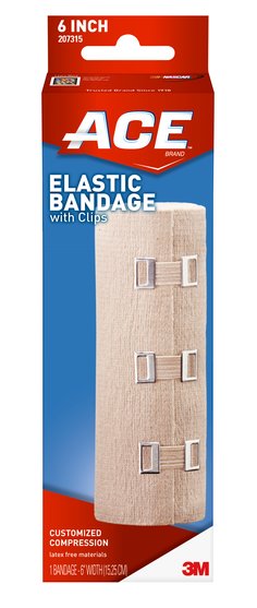 207315 - ACE™ Brand Elastic Bandage w/clips 207315, 6 in