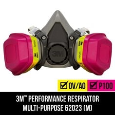 62023DCA1-C - 3M™ Performance Multi-Purpose Respirator 62023P1-DC, 1 each/pack, 4 packs/case