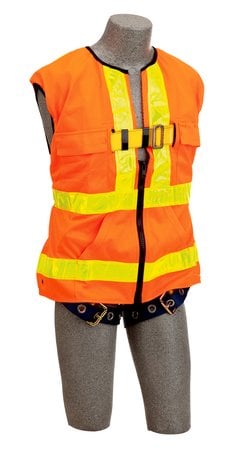 1107403 - 3M™ DBI-SALA® Delta™ Hi-Vis Reflective Workvest Safety Harness 1107403, Orange, Small
