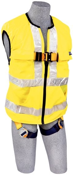 1111583 - 3M™ DBI-SALA® Delta™ Hi-Vis Reflective Workvest Safety Harness 1111583, Yellow, Small