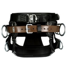 1000886 - 3M™ DBI-SALA® 4D Lineman Tongue Buckle Positioning/Fall Restrict Belt 1000886, Leather, Seat, Black, D28