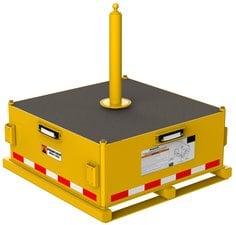 8530566 - 3M™ DBI-SALA® Flexiguard™ Jib Counterweight Base with Concrete 8530566,
Yellow, 5000 lb
