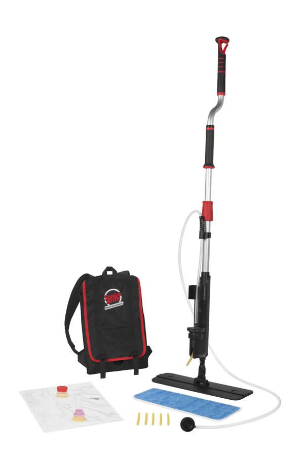 08464 - Scotch-Brite™ Professional 2-In-1 Flat Mop & Backpack Finish Applicator Kit, Ergonomic Handle