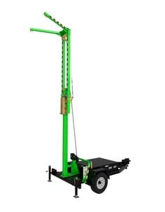 8530690 - 3M™ DBI-SALA® Flexiguard™ Trailer Mounted Adjustable Height Anchor
System 8530690, 2 User, Yellow, 12.75 – 20.5 ft
