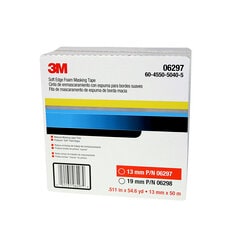 06297 - 3M™ Soft Edge Foam Masking Tape, 06297, 13 mm x 50 m, 1 per case