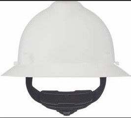 HAT, V-GARD, FAS-TRAC, WHITE full brim