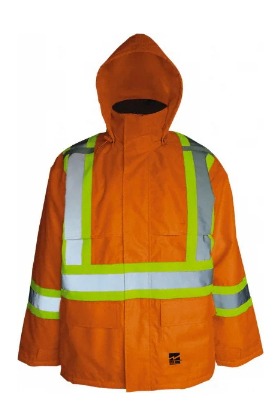 -22°F - 125 GSM ThermoMAXX® Insulated Jacket w/ Detachable Insulated Hood - Fluorescent Orange