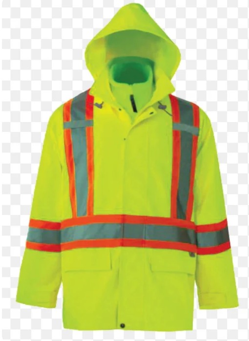-22°F - 125 GSM ThermoMAXX® Insulated Jacket w/ Detachable Insulated Hood - Fluorescent Green