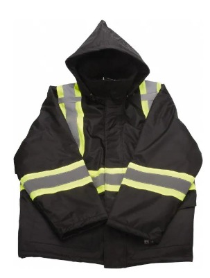 -22°F - 125 GSM ThermoMAXX® Insulated Jacket w/ Detachable Insulated Hood - Black