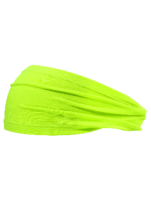 FrogWear™ Hi-Vis Yellow/Green - Tapered Cooling Headband, Four-Way Stretch, UPF 30+, Heat Stress Protection