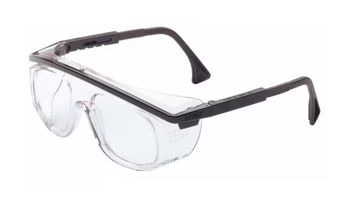 UVEX ASTRO OTG 3001 SAFETY SPECTACLE BLACK FRAME