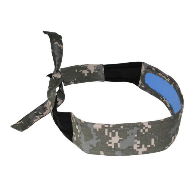 Advanced Arctic™ Technology • Anti-Microbial Treated • Cools Body Temperature • Patented Stretch Fit Technology • Lasts up to 5 Hours Cooling Headband - Digital Camo
