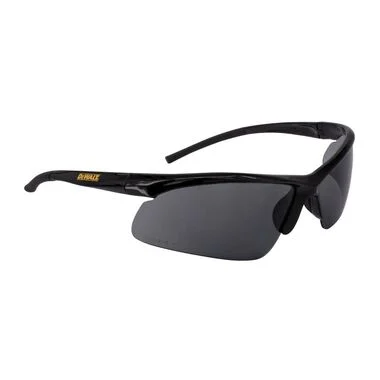10 Base Curve Lens • Rubber Temples • Meets ANSI Z87.1+ • 99.9% UV Protection Black Frame - Smoke Lens