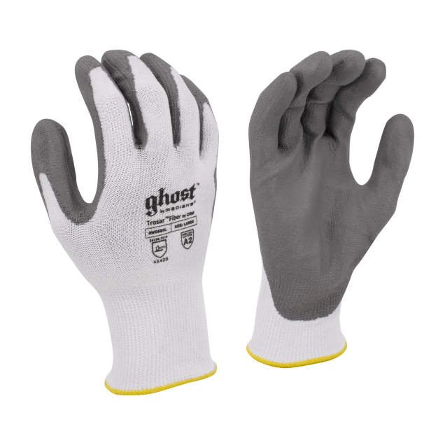 Glove ANSI Cut Level A2 • 13 Gauge Trosar by DSM Shell • PU Dipped Palm • EN388: 4 X 4 2 B Size M