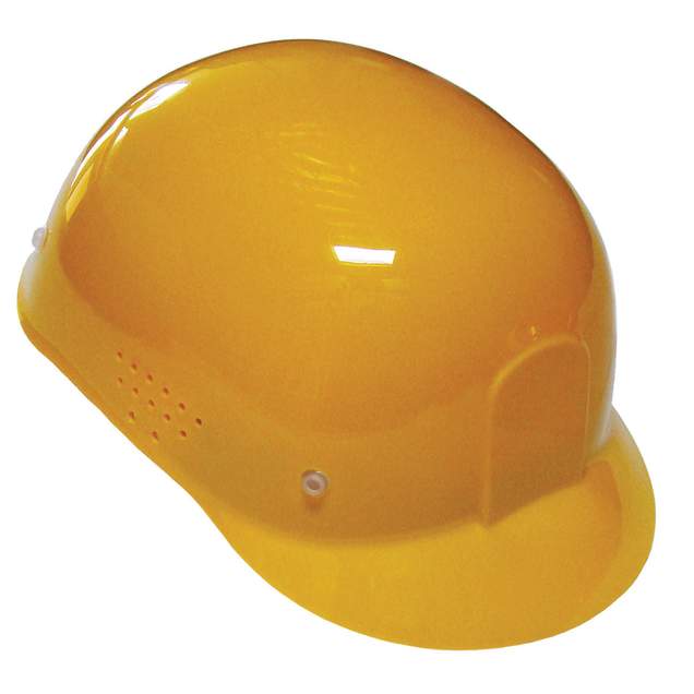 4-Point Molded Suspension • Easy Size Adjustments • Perforated Sides • Headband Sizes 6 5/8" - 7 5/8" Bump Cap - Yellow