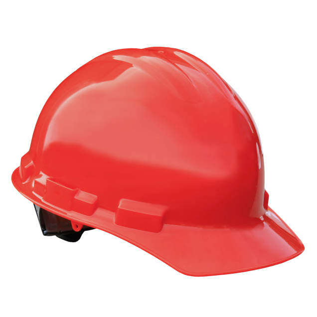 Hard Hat 4 Point Ratchet Cap Style 4 Pt Ratchet - Red