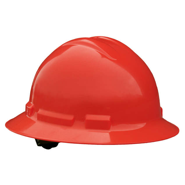 Hard Hat 6 Point Ratchet Full Brim 6 Pt Ratchet - Red
