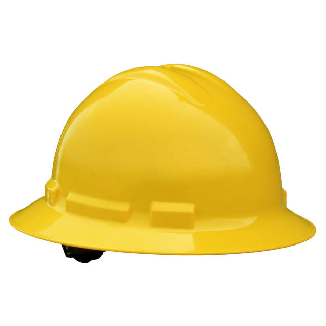 Hard Hat 6 Point Ratchet Full Brim 6 Pt Ratchet - Yellow