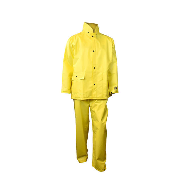 Jacket, Bib and Hood • 28mm PVC/POLY/PVC • Self Extinguishing PVC SE D6413 Tested Yellow - Size 2X