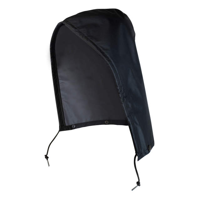 Detachable Hood with Drawstring Black - Size Universal