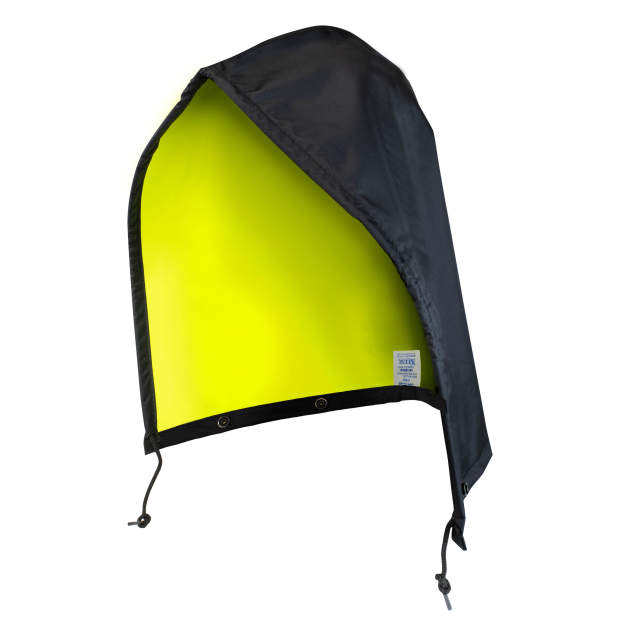 Reversible Detachable Hood with Drawstring Hi-Vis Lime / Black - Size Universal