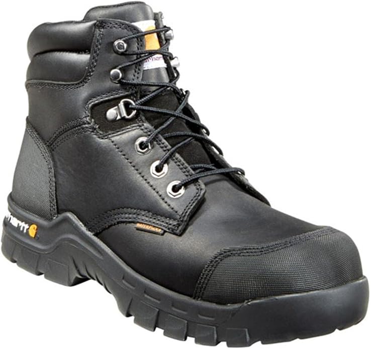 Carhartt -Rugged Flex Waterproof 6" Composite Toe Work Boot - Black-11.5W